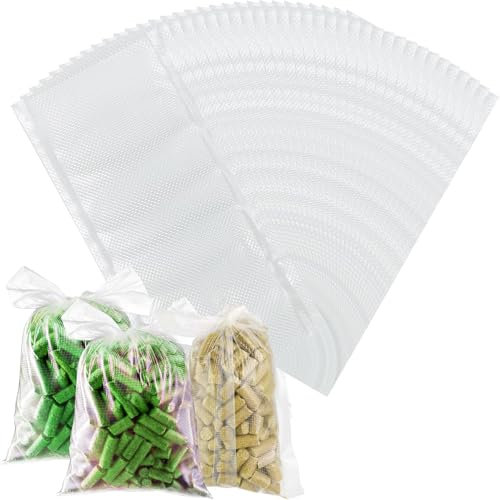 100 Stück PVA Beutel,PVA Angeln,PVA Bag,PVA,Wasserlösliche Baits Bag,Beutel Angeln,PVA Beutelen Karpfenangeln,Für Boilies Karpfen, Futter, Dosenmais, Fischmehl, Pellets Angeln,70×140mm