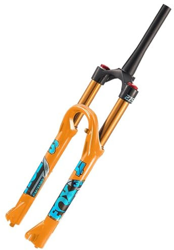 GJYDPU Federgabel MTB 26/27.5/29 Straight(1-1/8) Tapered(1-1/2) 9x100mm Schnellspanner 15x100mm Boost Dämpfungseinstellung 140mm Hub Magnesiumlegierung 75mm Scheibenbremse