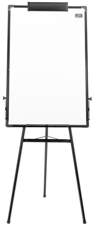 Tableau Blanc Effacable,Tableau Blanc Magnétique Sur Pied 90x60cm Portable Léger Sur Pied avec Trépied Hauteur Réglable,Pour Bureau, école, Maison