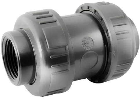 Clapet anti-retour à ressort PVC pression à visser femelle 33x42, PN16