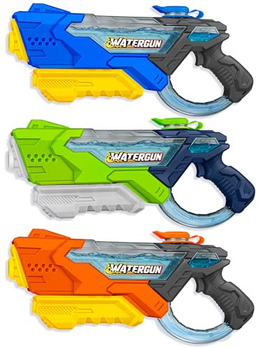 Doviden Water Guns for Kids_35ft Long Range 600ML/20oz Pump Powerful Pump zWater Pistol Fast Fill Super Water Soaker Shooter Guns for Adults Summer Pool Beach Garden Water Toy Guns for Kids Outdoor