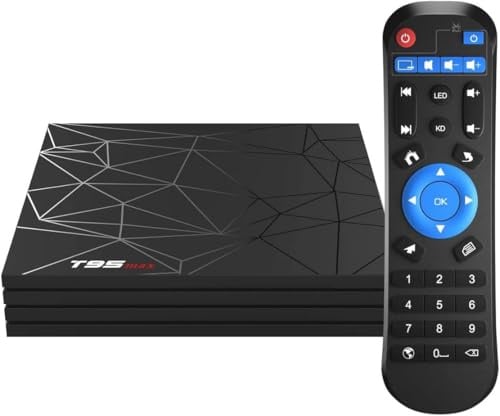 Android 10.0 TV-Box, Android TV-Box mit 4 GB RAM und 32 GB ROM, Allwinner H616 Quad-Core-Cortex-A53, unterstützt 3D, 4K, 6K, WLAN, 100 M Ethernet, Smart Box für Fernseher