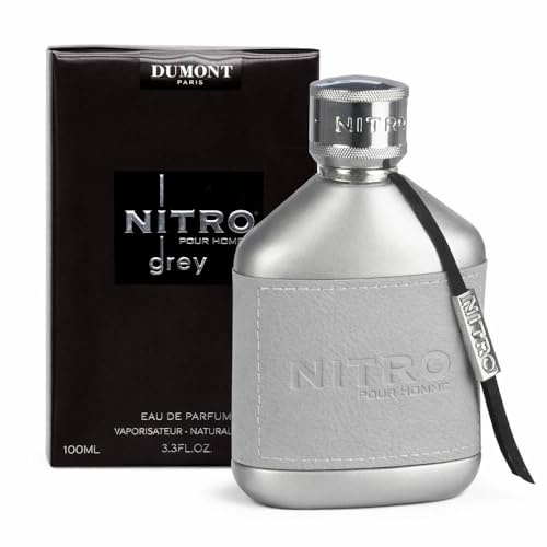 Dumont Nitro Grey Pour Homme Eau de Parfum, 100ml | Profumo Uomo, Note di Bergamotto, Note di Legno