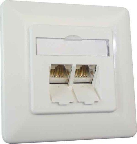 BTR NETCOM Anschlussdose,Kat.6 TN E-DATC6-2UP-rws