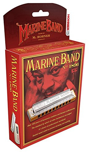 Hohner 1896BX Marine Band Harmonic, Key of F Sharp