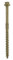 TIMCO Timber Screws – Hex Head – Exterior Green – 6.7 x 60 - Box of 50