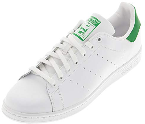 adidas mens fashion sneakers, White/White/Fairway, 6 US