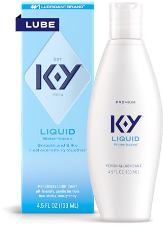 K-Y Liquid, 5 Ounce | Ohne Hormone, Parabene, Sulfate oder künstliche Farbstoffe, kompatibel mit Latex- und Polyisopren-Kondomen