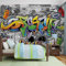 Forwall Fototapete Graffiti Jungen Streetart Jugendtapete Kinderzimmer Jungs Vlies Tapete Wandtapete UV-Beständig Hohe Auflösung Montagefertig (2295, VEXXL (312x219 cm) 3 Bahnen)