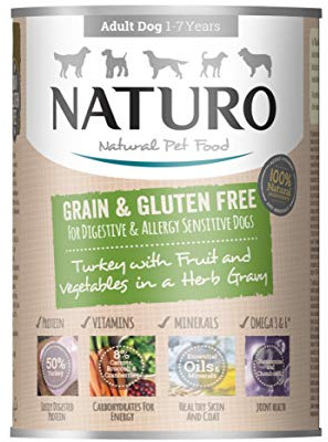 Grain & Gluten-Free Turkey Wet Food Can in a Herb Gravy for Adult Dogs 390g x 12