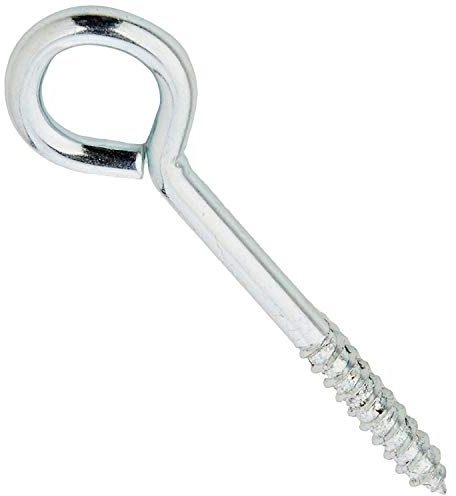 Fort Fasteners Steel Vine Eyes 100mm x 7.2mm (4 Inch) Bzp Heavy Duty Pack of 4
