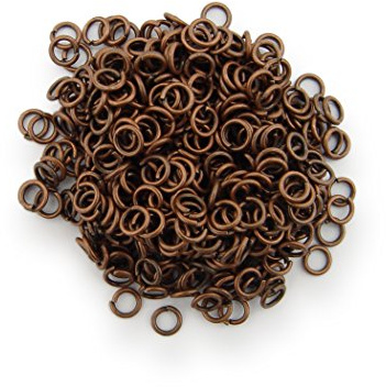 Binderinge/jump Rings 4mm Durchmesser Farbe Antik Kupfer 15g ca.420 Stk