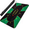 GAMES PLANET XXL Pokermatte, bis zu 10 Spieler, Maße 200x90cm, grün-schwarz, inkl. Tragetasche, Unterseite Naturkautschuk, wasserabweisend