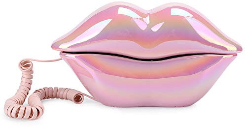 Tonysa Festnetztelefon, Neuheit Lippen Telefon, Festnetz Telefon zu Hause, rosa Lippen schnurgebundenes Telefon, sexy Lippen Telefon für Wohnkultur, Freund