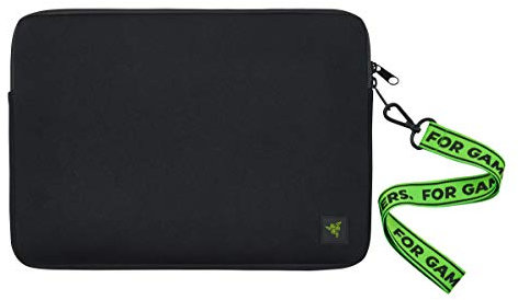 Razer 13 Neoprene Laptop Sleeve: Scratch & Water-Resistant - Padded Interior Lining - Snag-Free Velcro - Flip-Out Mouse Mat - Classic Black