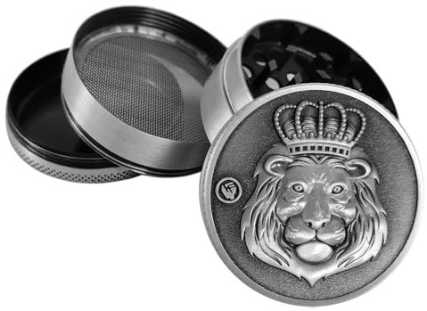 FIRE-FLOW™ GRINDER RASTA LION, 50 mm, 4 pt