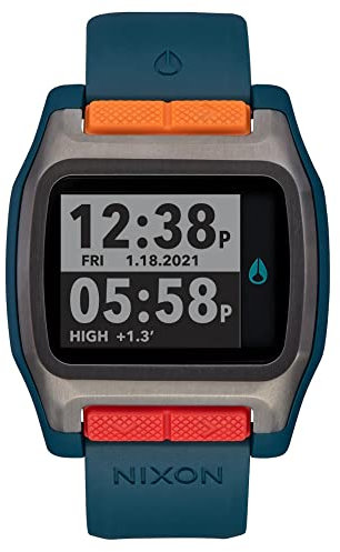 Nixon Herren Digital Japanisches Automatikwerk Uhr mit Kunststoff Armband A1308-5070-00