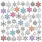 Julie Wang 120pcs Emaille Antik Silber Schneeflocke Charms für Weihnachten Neujahr Schmuck Herstellung Halskette Ohrring Armband Schlüsselanhänger Handwerk DIY Finden Großhandel