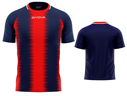 Givova Unisex Shirt Stripe Interlock M/C T-Shirt