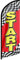 FSFLAG Start Werbung Swooper Flagge Banner, 2,4 m Start-Federflagge, Werbe-Federbanner Schild für Start Business (nur Flagge)