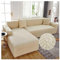 WULTNICEW Sofa Überzug Sofaschoner Sofabezug 2 Sitzer, Sofa Bezug Stretch Sofa Cover Überwurf Universal Couch überzug, Ecksofa für L Form Erfordert Zwei Couchbezug(2SITZER, Beige)