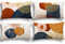 YCOLL Kissenbezug 30x50 4er Set Dekokissen Leinen Kissenhülle Modern Sofakissen Boho Kissenbezüge Abstrakte Muster Kissenhüllen für Sofa Schlafzimmer Couch Outdoor Kissen 30x50 A080