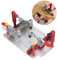 Topyond Precision Router Table Coping Sled with Safety Clamp, Adjustable Router Table for Woodworking Cutting, Fixture Adjustable Distance 0-1.89in