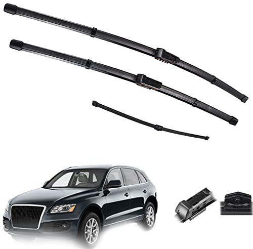 24 20 13 Scheibenwischerblätter-Set für Autofenster vorne und hinten, für Audi Q5 2008 2009 2010 2011 2012 2013 2014 2015 2016 2017 Scheibenwischer