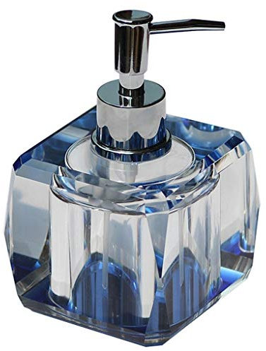 Dosificador de jabón Alto Grado de los Cristales de jabón de Cristal dispensador Inicio Baño Manual loción dispensador de jabón dispensador de jabón líquido (Color : C)