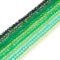 Boutigem 1200 cuentas de cristal facetadas redondas de 4 mm con tema verde, cuentas sueltas redondas de cristal para collares, pulseras, aretes, joyería, manualidades