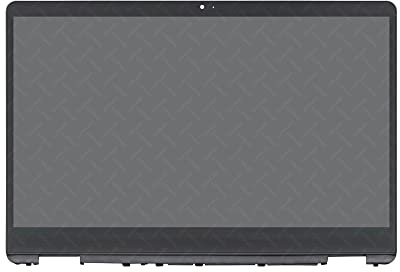 LCDOLED Ersatz für HP Chromebook x360 14b-cb0013dx 14b-cb0023dx 14b-cb0047nr 14b-cb0097nr 14 Zoll WXGA 1366 x 768 LCD Display Touchscreen Digitizer Montage Blende mit Platine