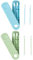 Cotton Fioc Riutilizzabile, 2 Set Cotton Fioc Riutilizzabili per orecchie e per make-up, cotton fioc bastoncini, per Pulizia Orecchio, Reusable Biodegradabili Lavabili, verde, blu