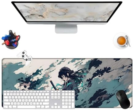 Japanese Demon Tokitou Muichirou Tapis de Souris 800 x 300 x 3mm de Jeu de Dessin animé de Science-Fiction de Japanese Anime pour Ordinateur Gamer-Bureau-Maison et Portables