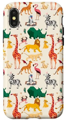 iPhone X/XS Disney The Lion King Animals of the Pride Lands Pattern Case