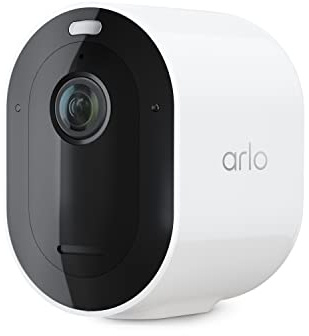arlo Pro 5S Spotlight Security Camera 2K HDR | Outdoor | Wire-Free with Spotlight | Dual-Band Wi-Fi Connects to The Strongest Network | 12X Zoom, 2-Way Audio, Color Night Vision, Live Stream White