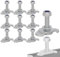 Remles 10x Airline Schraubfitting M8x25 mit Mutter Spannbereich 20mm Airlineschiene Airlineverschraubung