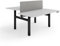 ESMART ETX-221BG 160 x 80 cm Hellgrau Ergonomischer Steh-Sitz-Doppel-Schreibtisch Stufenlos elektrisch höhenverstellbar 71,5-121,5 cm 4X Memory Kollisionsschutz Soft-Start/Stopp