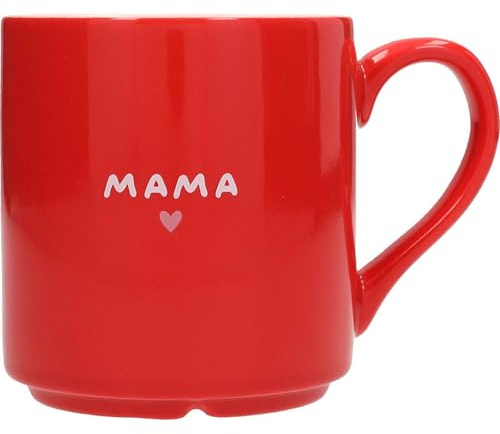 Depesche 0013594-011 Lieblingsbecher Motiv Nr. 11, Henkeltasse mit Spruch, 300 ml, aus Porzellan, teilweise mit Goldfolie und Innendruck, Rot
