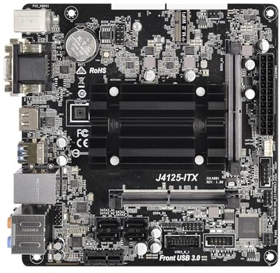 Motherboard Scheda madre Fit For ASRock J4125-ITX Mini-ITX Processore Intel Quad-Core J4125 DDR4 48GB PCIe 2.0 x1 4xSATA3 M