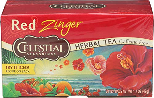 Celestial Seasonings Tea Caffeine Free Herbal Tea, Red Zinger 20 ea