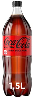 Coca-Cola Zero Zuccheri – 1 Bottiglia da 1.5 L, Tutto il Gusto della Formula Coca-Cola Senza Calorie, in bottiglia PET 100% Riciclabile, Bevanda Analcolica con Edulcoranti