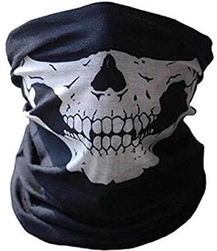 Cagoule, bandana à motif de tête de mort pour moto, vélo, masque de visage pour paintball, ski