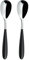 Grunwerg 2TAS650BK Yin & Yang Table Spoons, Stainless Steel, Black