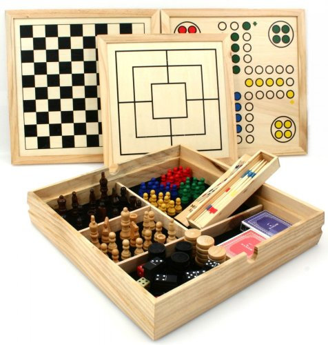 Engelhart - Klassischer Spielkasten aus Holz - 340102