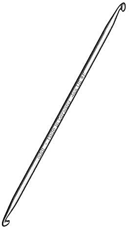 Addi 265-7 6 Double-Headed Tunisian Crochet Hook 6mm, Metal, Aluminium