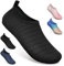 Badeschuhe Strandschuhe Wasserschuhe Aquaschuhe Schwimmschuhe Surfschuhe Wassersport Beach Pool Surfen Yoga für Damen Herren, X.tw.black, 37/38 EU (Asian: 38/39)