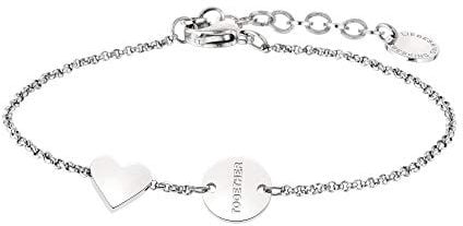 Liebeskind Armkettchen mit Anhängern Edelstahl 20cm, LJ-0521-B-20, Silber, One Size