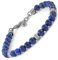 10:10 Lapislazuli Steinarmband für Männer und Frauen, Hergestellt in Italien, Stein, Lapislazuli, Stein, Lapis Lazuli