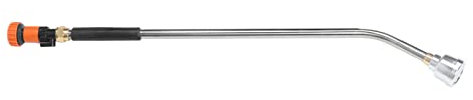 Qcwwy Bewässerungssprühstab, Ergonomischer, Müheloser Druckschalter, Gartenschlauch-Bewässerungsstab, Rostfrei, für Pflanzen und Rasen (90CM)