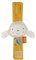 Fehn Rasselarmband Schaf fehnNATUR – Activity-Armband mit Rassel und Bio-Baumwolle (kbA) zum Greifen, Bewegen & Geräusche erzeugen – Lernspielzeug für Babys und Kleinkinder ab 0+ Monaten